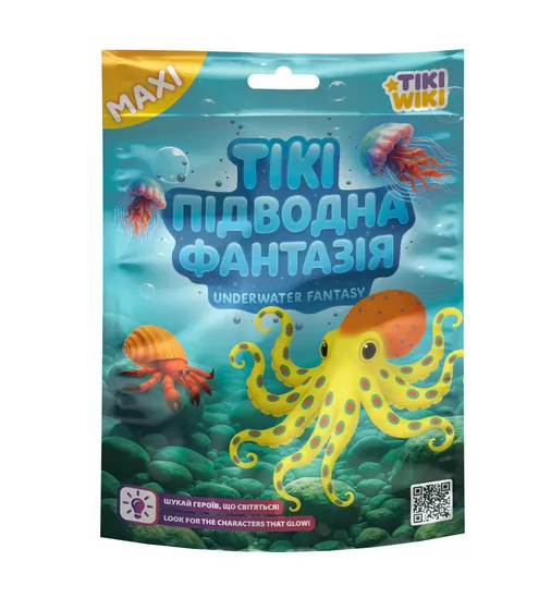 Стретч-іграшка у вигляді тварини Tiki Wiki серії Maxi" &ndash; Тікі Підводна фантазія" - SQ009_1.jpg - № 1