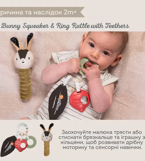 Подарунковий набір іграшок для новонародженого &ndash; Чорно-біла гармонія - 13475_5.jpg - № 5