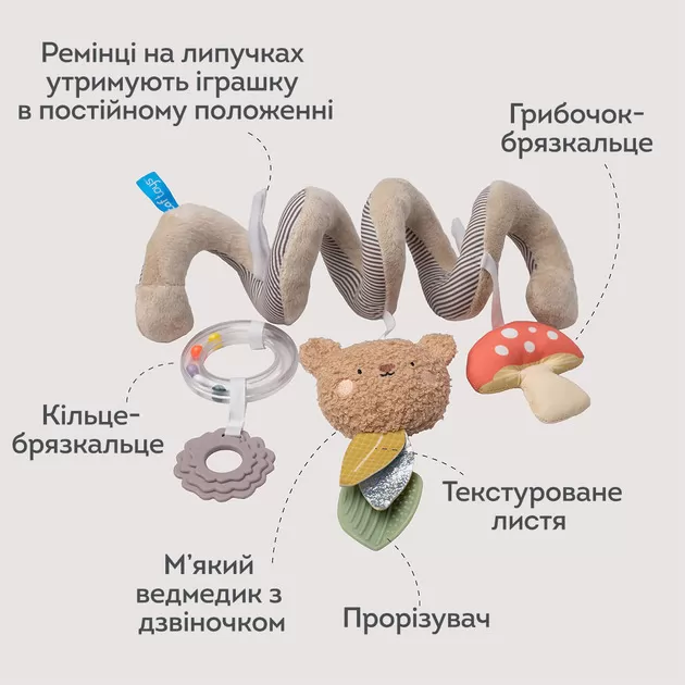 Спираль для коляски и автокресла &ndash; Лесное приключение