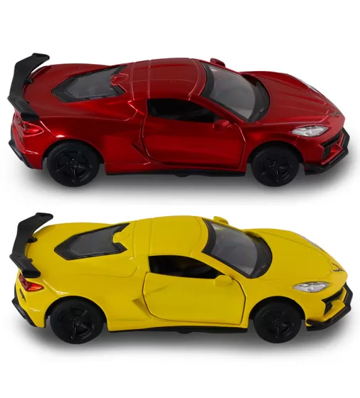 Автомодель &ndash; Chevrolet Corvette C8 Z06 2024 (желтый, красный) - 250310_6.jpg - № 6