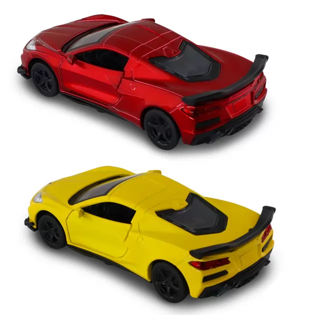 Автомодель &ndash; Chevrolet Corvette C8 Z06 2024 (желтый, красный)