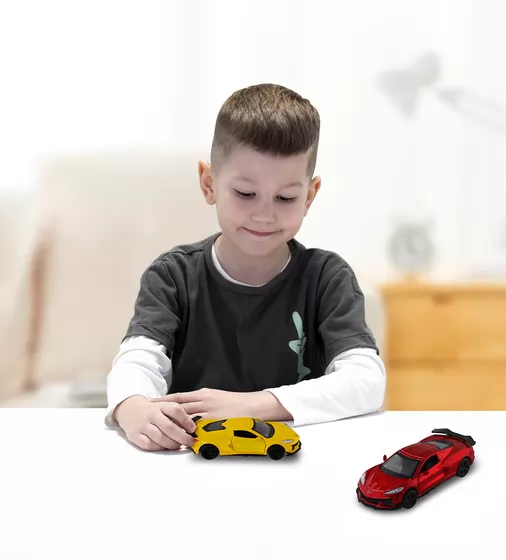 Автомодель &ndash; Chevrolet Corvette C8 Z06 2024 (желтый, красный) - 250310_11.jpg - № 11