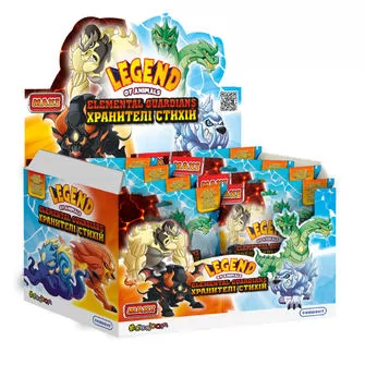 Дисплей стретч-игрушек серии Legend of animals Макси – Хранители стихий (10 шт)