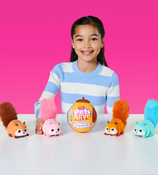 Интерактивная игрушка Pets Alive S1 &ndash; Белочка (розовый) - 9565B_6.jpg - № 6