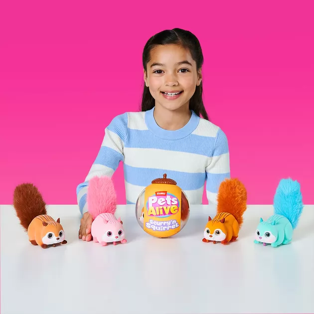Интерактивная игрушка Pets Alive S1 &ndash; Белочка (розовый)