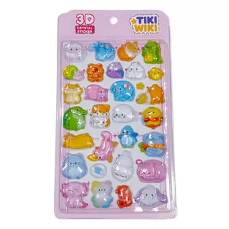 Набор 3D-наклеек Tiki Wiki серии Crystal