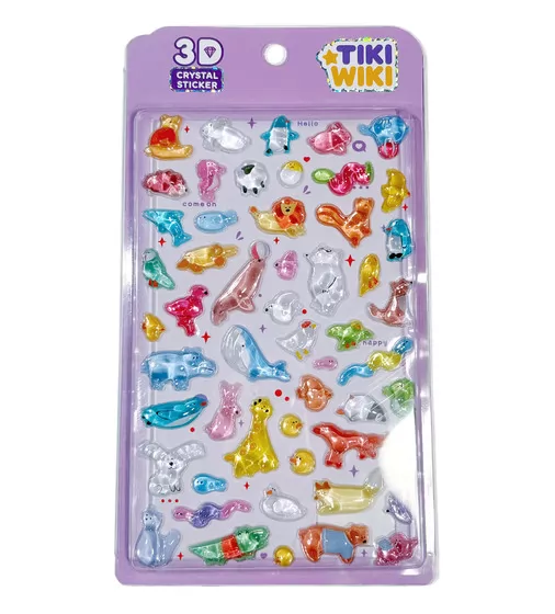Набор 3D-наклеек Tiki Wiki серии Crystal" &ndash; Тики веселые животные" - 51428_1.jpg - № 1