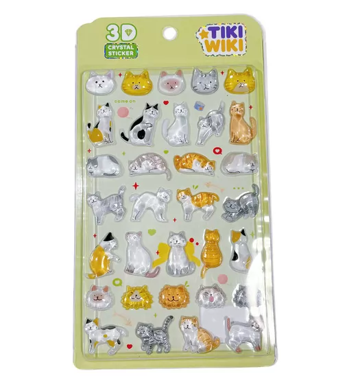 Набір 3D-наліпок Tiki Wiki серії Crystal" &ndash; Тікі котики" - 51429_1.jpg - № 1