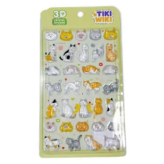 Набор 3D-наклеек Tiki Wiki серии Crystal