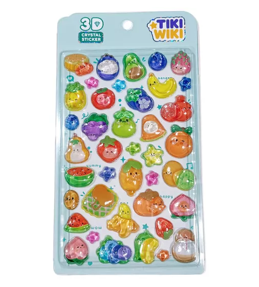 Набор 3D-наклеек Tiki Wiki серии Crystal" &ndash;  Тики фрукты" - 51367_1.jpg - № 1