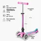 Самокат MICRO складной серии Mini Deluxe Foldable LED" &ndash; Лавандовый" - MMD398_7.jpg - № 6