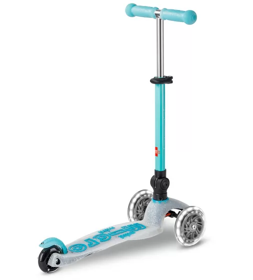 Самокат MICRO складной серии Mini Deluxe Foldable Orion Glow LED" &ndash; Синий" - MMD374_3.jpg - № 3