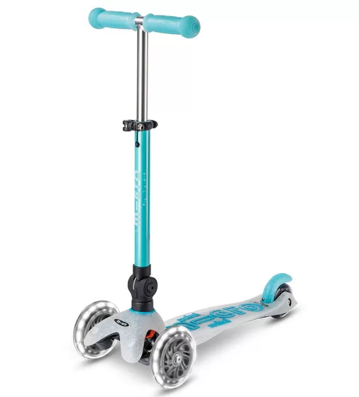 Самокат MICRO складной серии Mini Deluxe Foldable Orion Glow LED" &ndash; Синий" - MMD374_1.jpg - № 1