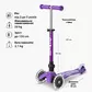 Самокат MICRO складной серии Mini Deluxe Foldable LED" &ndash; Фиолетовый" - MMD199_7.jpg - № 6