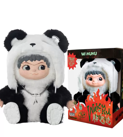 Мягкая игрушка лимитированная POP TOP Letsvan серии Wakuku - Панда 800% (37 см) - 17WK-P8-P1_1.jpg - № 1