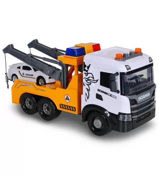 Ігровий набір серії Mid Truck" &ndash; Евакуатор Scania з машиною поліції (світло, звук)" - 3004KS_9.jpg - № 9