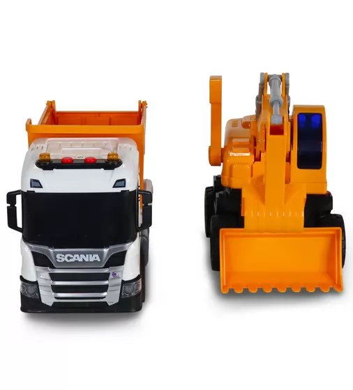 Ігровий набір серії 2 in 1 Truck" &ndash; Самоскид Scania і екскаватор (світло, звук)" - 8001KS_10.jpg - № 10