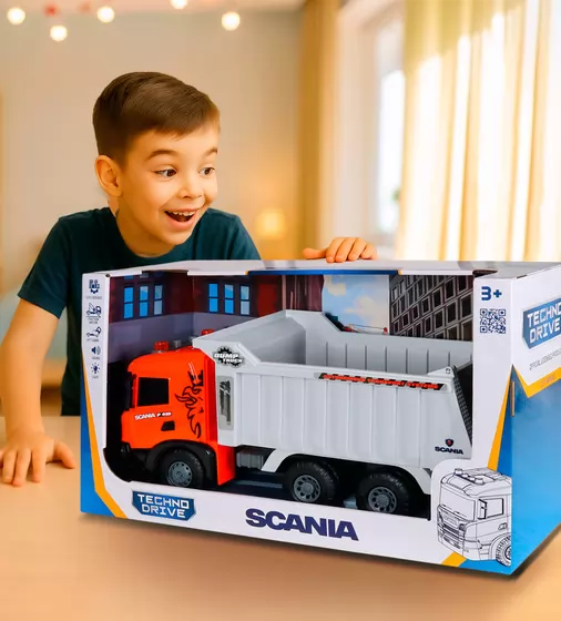 Автомодель серії Super Big Truck" &ndash; Самоскид Scania (світло, звук)" - 5002KS_12.jpg - № 12