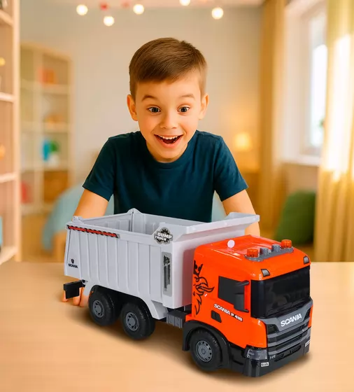 Автомодель серії Super Big Truck" &ndash; Самоскид Scania (світло, звук)" - 5002KS_11.jpg - № 11