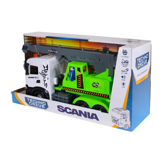 Автомодель серии Mid Truck" &ndash; Автокран Scania (свет, звук)"