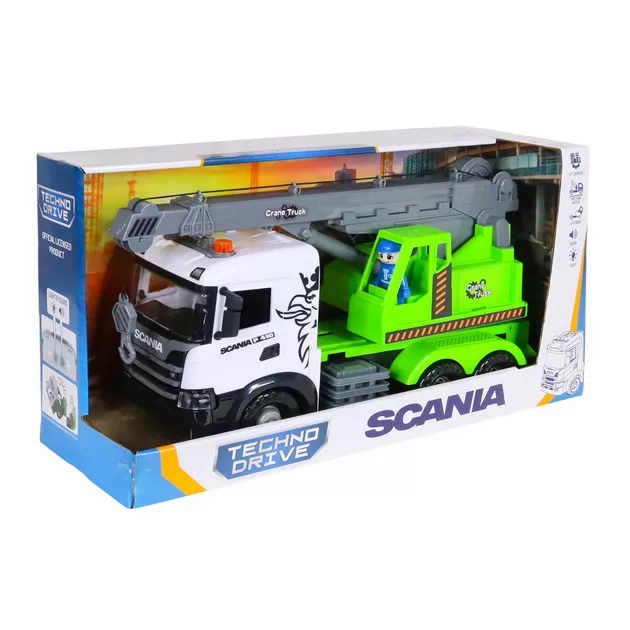 Автомодель серии Mid Truck" &ndash; Автокран Scania (свет, звук)"