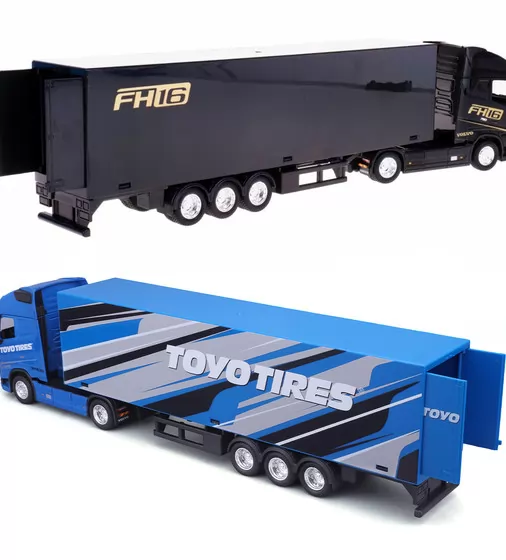 Автомодель - Фура Volvo FH16 Globetrotter 750 XXL (черный, синий) - 18-31461_4.jpg - № 4