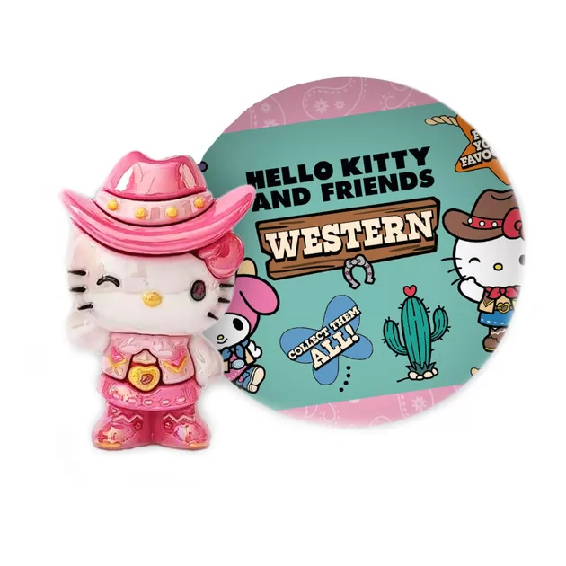 Дисплей фігурок-сюрпризів Cool Things серії Hello Kitty - Зірки Вестерну (18 шт.)