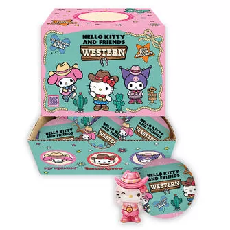 Дисплей фигурок-сюрпризов Cool Things серии Hello Kitty - Звезды Вестерна (18 шт.)
