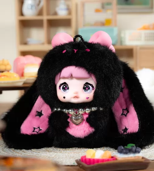Пухнаста фігурка на підвісі POP TOP Hi TOY серії Nommi - Зайченята - HC023_7.jpg - № 7