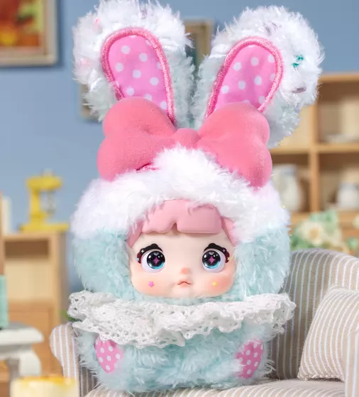 Пухнаста фігурка на підвісі POP TOP Hi TOY серії Nommi - Зайченята - HC023_11.jpg - № 11