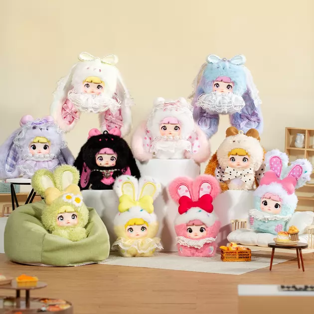 Пухнаста фігурка на підвісі POP TOP Hi TOY серії Nommi - Зайченята
