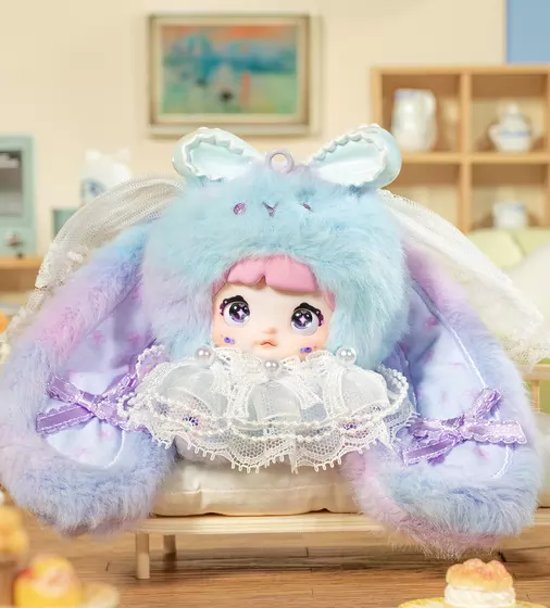 Пухнаста фігурка на підвісі POP TOP Hi TOY серії Nommi - Зайченята - HC023_5.jpg - № 5