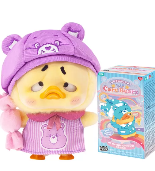 Коллекционная мягкая игрушка с кольцом POP TOP 1983toys серии Upset Duck x Care Bears - Будь радугой - AP17183806800C_1.jpg - № 1