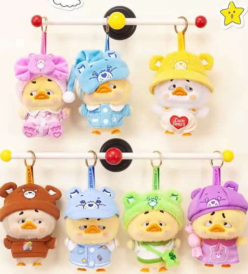 Коллекционная мягкая игрушка с кольцом POP TOP 1983toys серии Upset Duck x Care Bears - Будь радугой - AP17183806800C_2.jpg - № 2