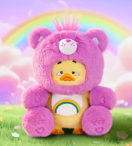 Коллекционная мягкая игрушка с кольцом POP TOP 1983toys серии Upset Duck x Care Bears - Обнимашки - AP17183807700C_2.jpg - № 2