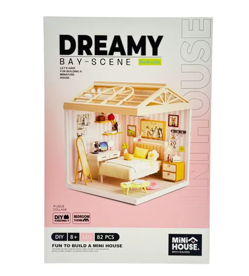 Конструктор-румбокс Mini House серии Интерьер &ndash; Спальня (свет) - 8004_1.jpg - № 1