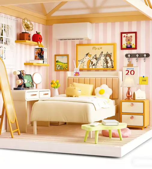 Конструктор-румбокс Mini House серии Интерьер &ndash; Спальня (свет) - 8004_4.jpg - № 4