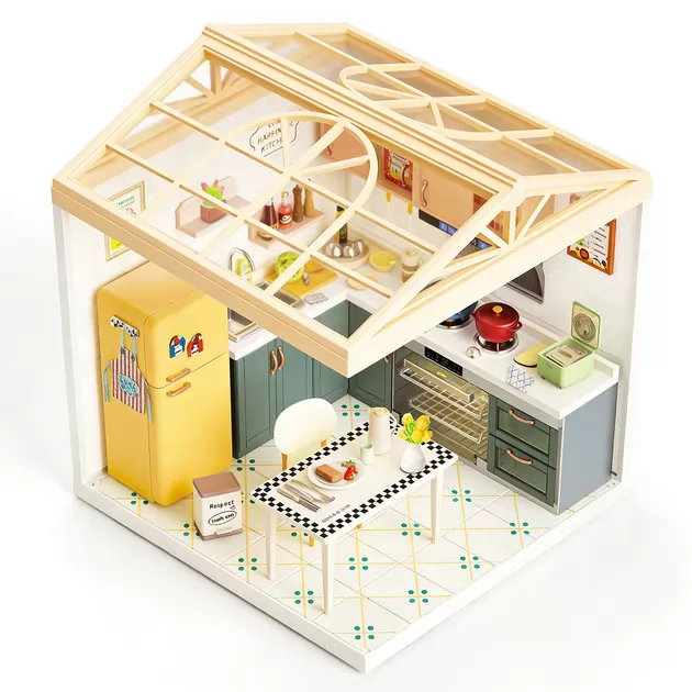 Конструктор-румбокс Mini House серии Интерьер &ndash; Кухня (свет)