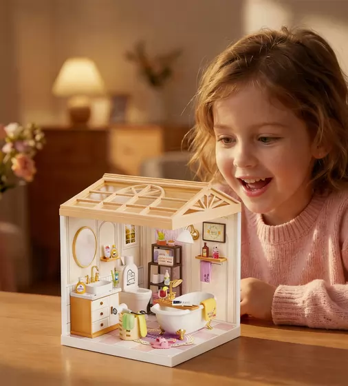Конструктор-румбокс Mini House серії Інтер'єр &ndash; Ванна кімната (світло) - 8009_8.jpg - № 8