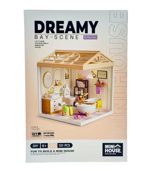 Конструктор-румбокс Mini House серії Інтер'єр &ndash; Ванна кімната (світло) - 8009_1.jpg - № 1