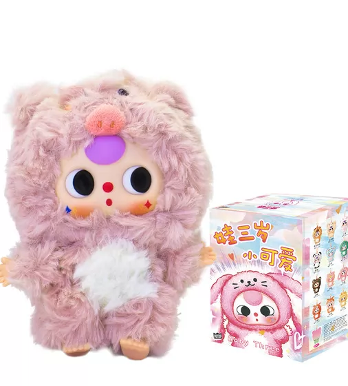 Коллекционная мягкая игрушка с кольцом POP TOP серии Baby Three - Милые крохи - CRP2604_1.jpg - № 1