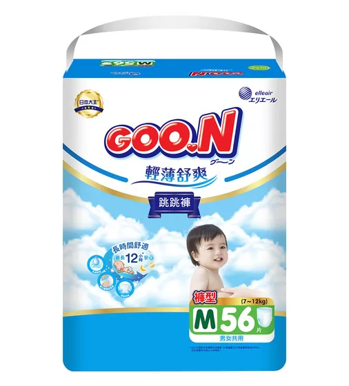 Трусики-підгузки Goo.N Slim & Comfortable (розмір 3(M), 7-12 кг, 56 шт) - 21001091_1.jpg - № 1