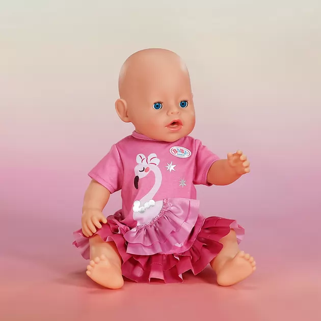 Одяг для ляльки Baby Born &ndash; Сукня з фламінго (43 см)