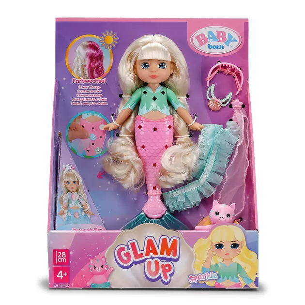 Лялька Baby Born серії Glam Up" &ndash; Русалонька Спаркл (28 см)"