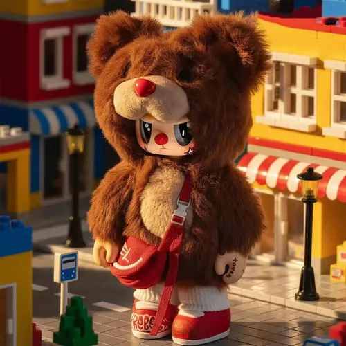 テディ POP Коллекционная игрушка POP TOP Rebel Bear серии Find A Bag - Кул