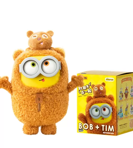 Коллекционная мягкая игрушка с кольцом POP TOP 52Toys серии Bob & Tim - Миньоны - 25ZB301XHRTJ001_1.jpg - № 1