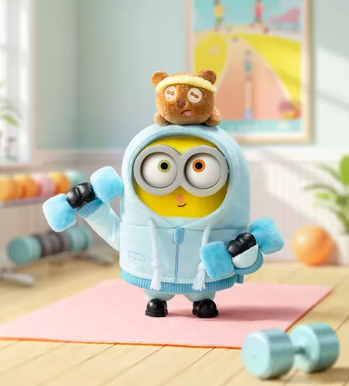 Коллекционная мягкая игрушка с кольцом POP TOP 52Toys серии Bob & Tim - Миньоны - 25ZB301XHRTJ001_7.jpg - № 7