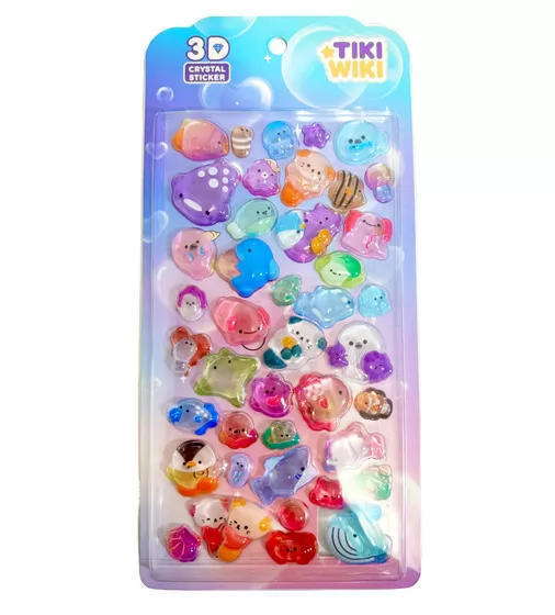 Набор 3D-наклеек Tiki Wiki серии Crystal" &ndash; Тики океан S2" - 25ESE009-04_1.jpg - № 1