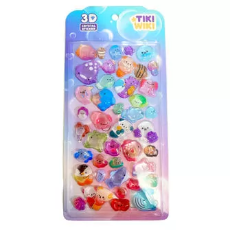 Набор 3D-наклеек Tiki Wiki серии Crystal
