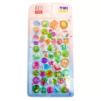Набір 3D-наліпок Tiki Wiki серії Crystal